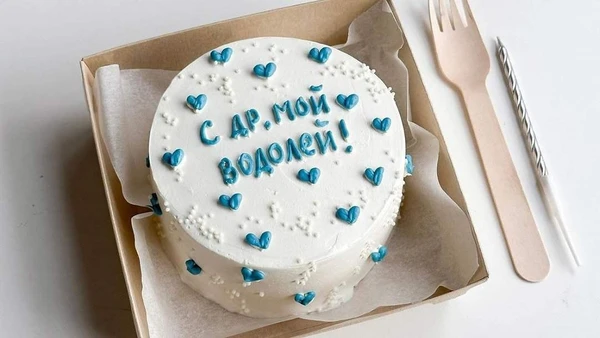 Бенто - торт "С ДР мой водолей"